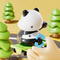 Thumbnail for PandaPlay – Amusant  & Dynamique – Jouet panda à remonter