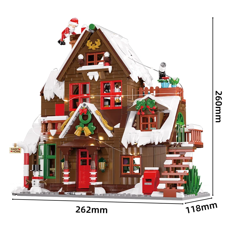 ChristmasHome – Festif et créatif – Kit de construction « Maison de Noël »