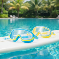 Thumbnail for AquaVision – Protection anti-buée et anti-UV réglable – Lunettes de natation en silicone avec bouchons d'oreilles