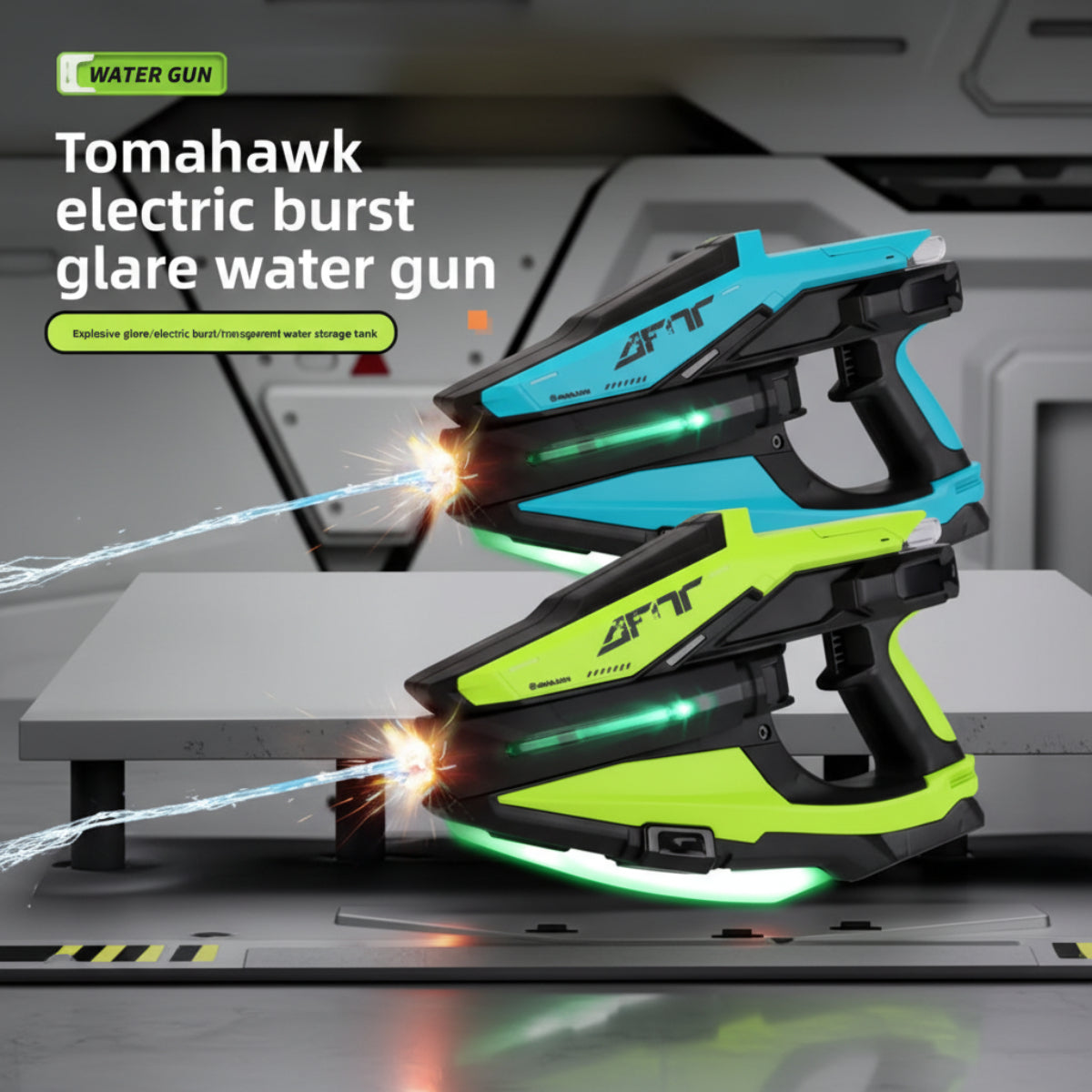 WaterStrike – Puissance et plaisir – Pistolet à eau automatique Tomahawk
