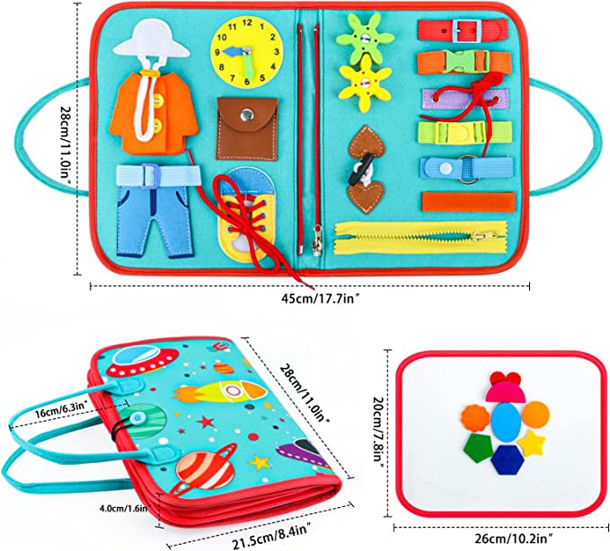 Sensory Book Board™ - Explorer et apprendre - Livre sensoriel