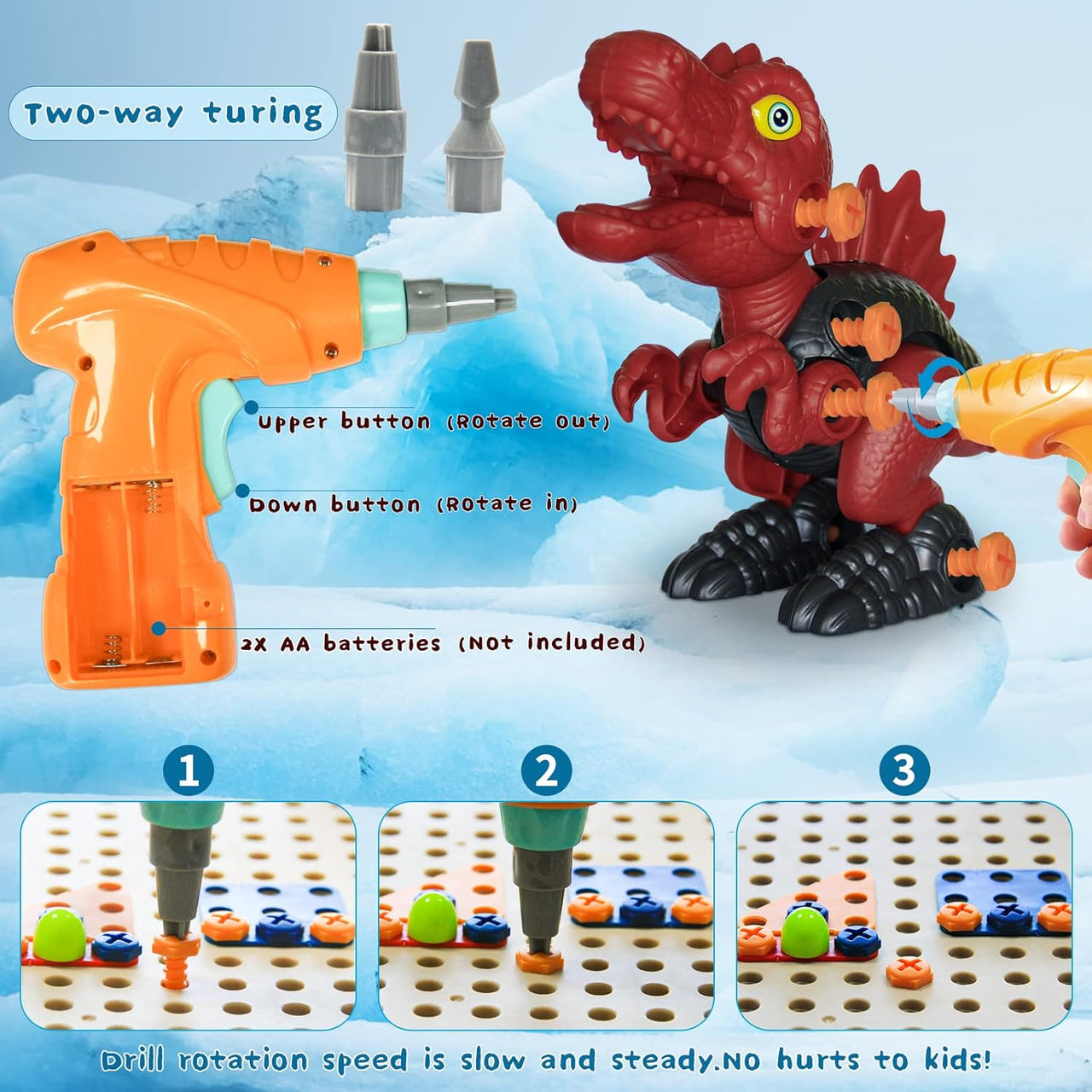 Little Dino Toolbox™ - Perçage et Création - Jouets de Construction Dino