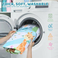 Thumbnail for SensoryHaven – 8-en-1 Croissance & Jeu – Tapis de jeu pour bébé