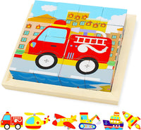 Thumbnail for CubePuzzle – Ludique et éducatif – Puzzle en blocs de bois 3D