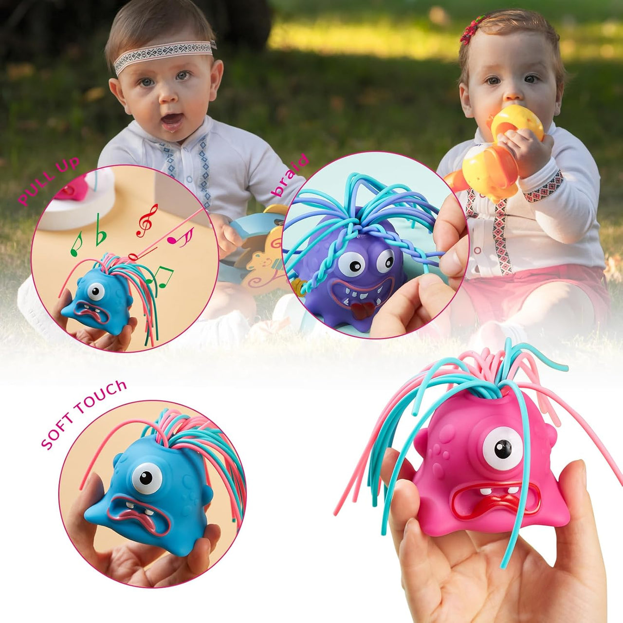 Yellie – Amusant et interactif – Jouet anti-stress Monster