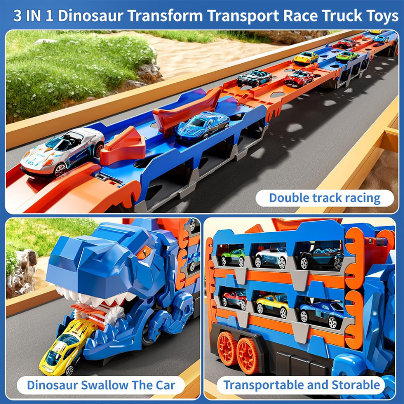 JurassicTruck – Robuste et amusant – Chariot de transport pliable Dino