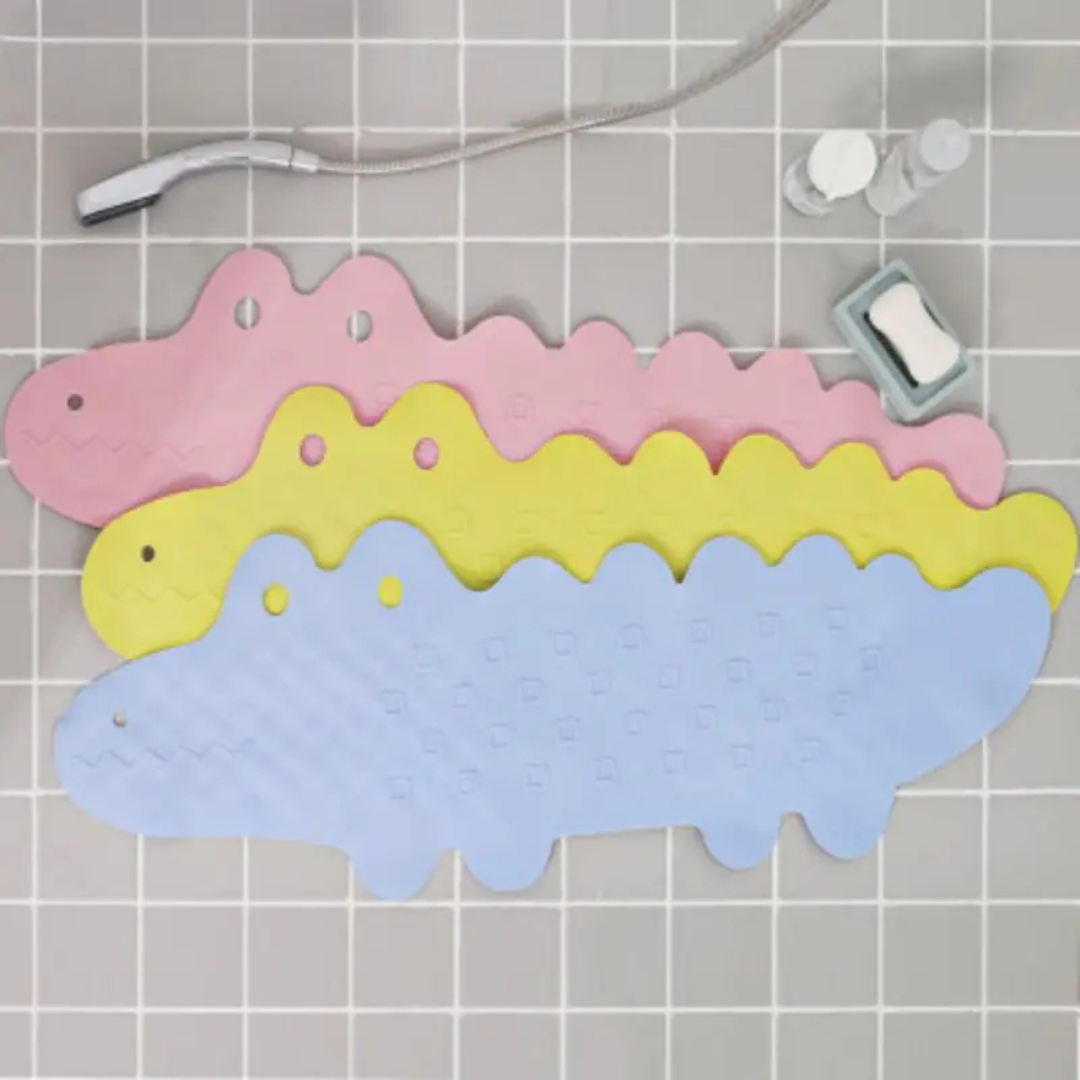 AquaJoy – Antidérapant et sûr – Tapis de bain pour enfants Crocodile