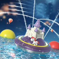 Thumbnail for SpalshCastle – Magique et interactif – Ensemble de jeu « Château flottant de la licorne »