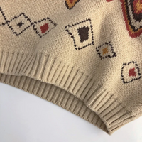 Thumbnail for LittleRetro – Chaleureux et élégant – Pull en maille pour enfant avec motif en losanges