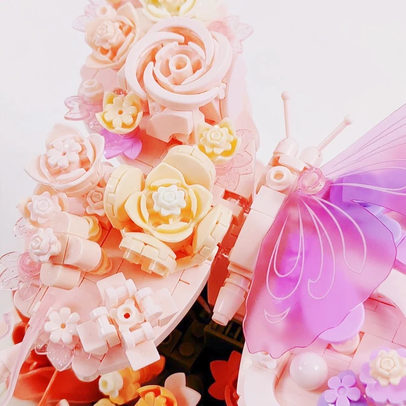 BloomBook – Romantique et créatif – Livre de fleurs en 3D avec des roses et des papillons