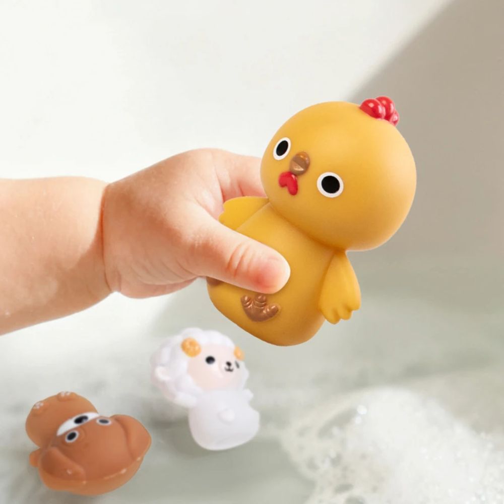 AnimalRide – Ludique et mignon – Voitures en silicone en forme d'animaux (lot de 3)