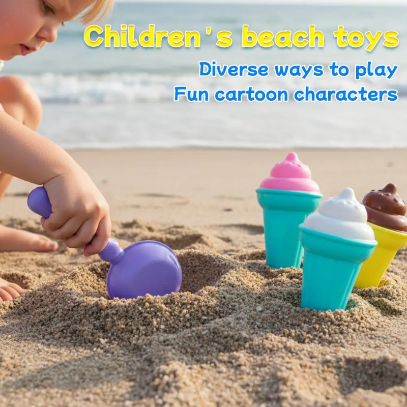 BeachFun – Jeux de sable et créativité – Kit de jeu « Glace de plage »