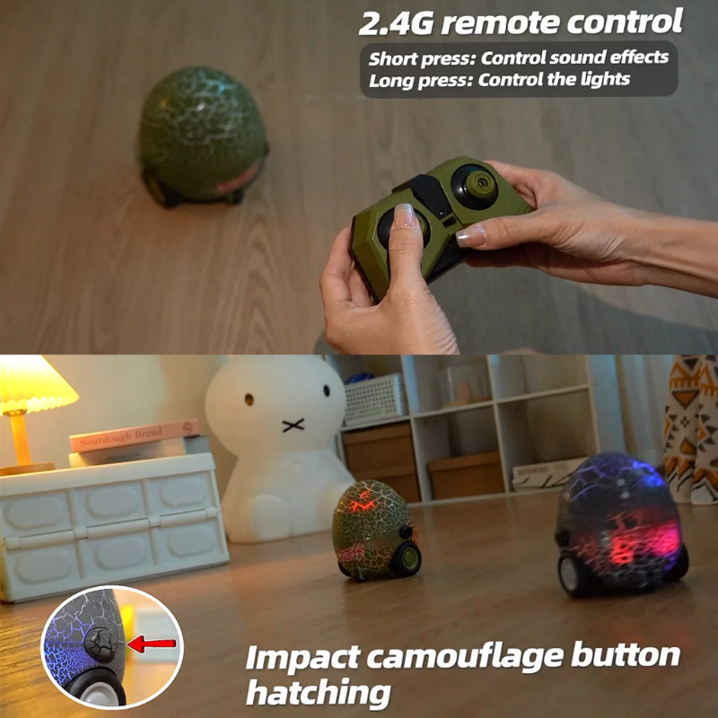 RoarPlay – Passionnant et interactif – Œuf de dinosaure télécommandé