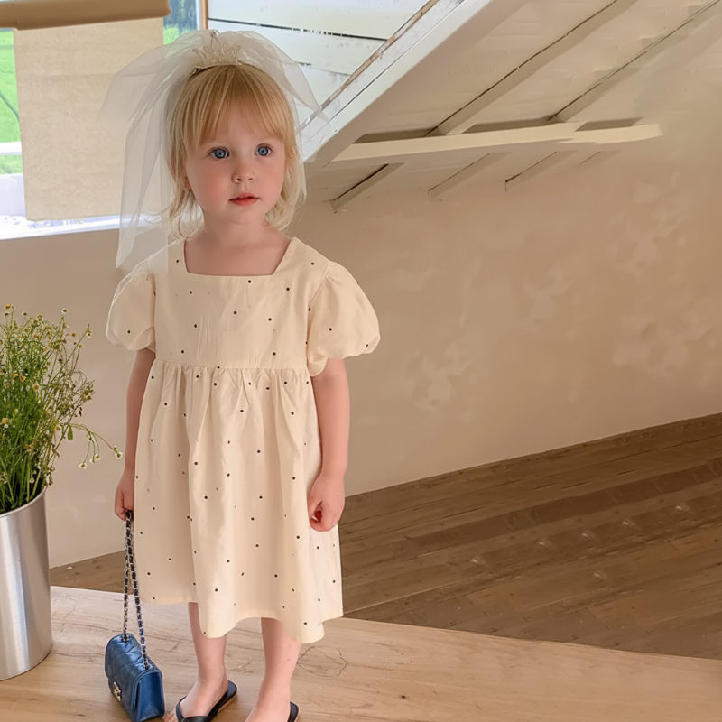 LittleTwinkle – Douce et confortable – Robe pour enfant à doubles nœuds