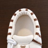 Thumbnail for TinyToes – Douces et chaudes – Premières chaussures pour bébé au motif rayé