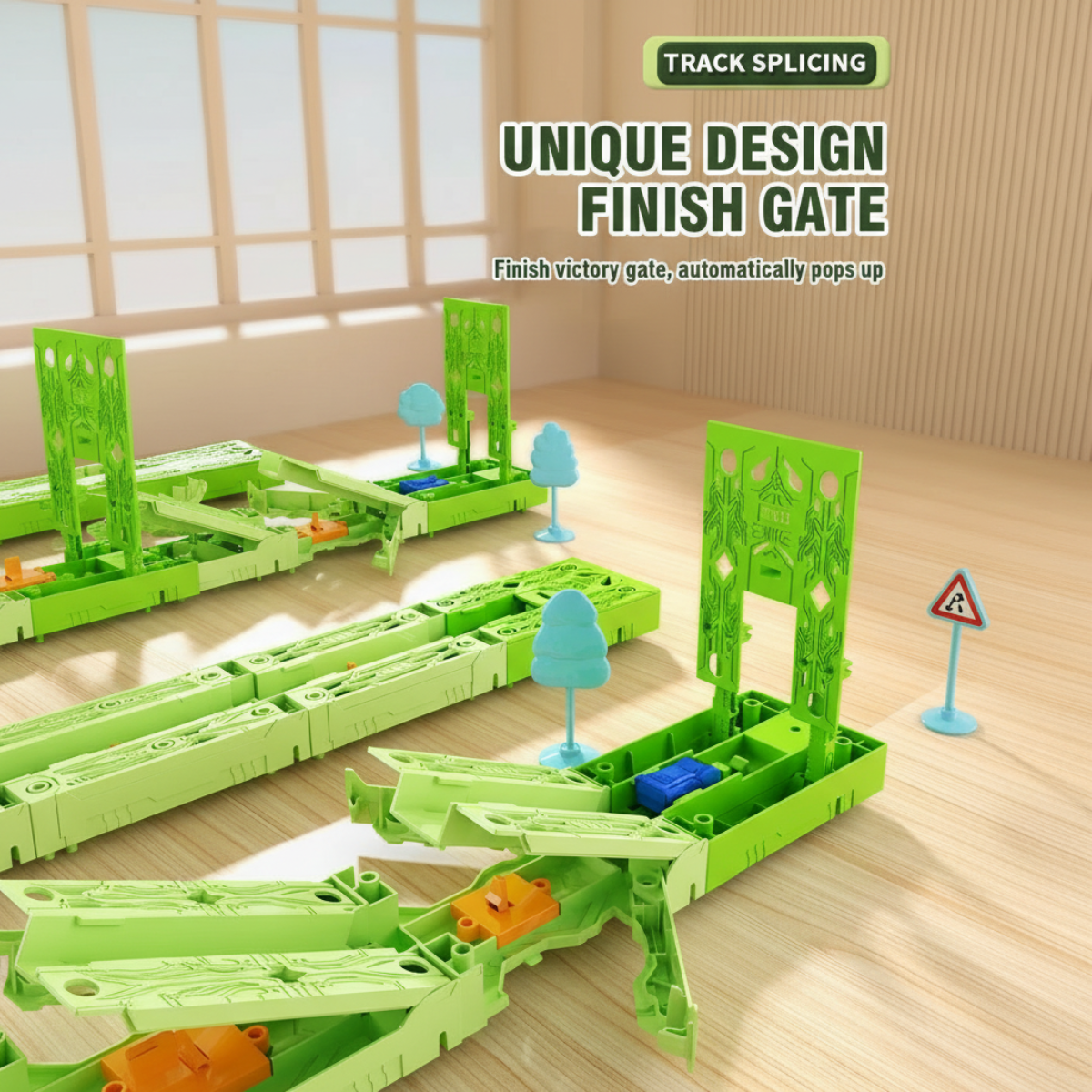 GravityRacer – Éducatif et amusant – Kit de circuit avec véhicules à monter soi-même