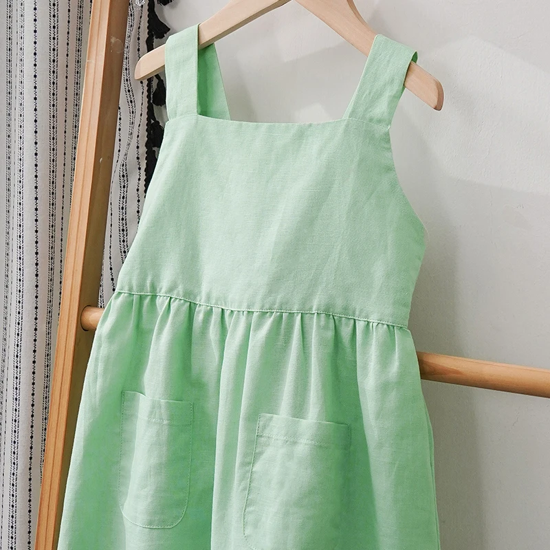 BloomGrace – Mignonne et confortable – Robe pour enfant avec nœud et bretelles réglables
