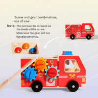 Thumbnail for BuildRescue – Éducatif et créatif – Camion de pompiers en bois