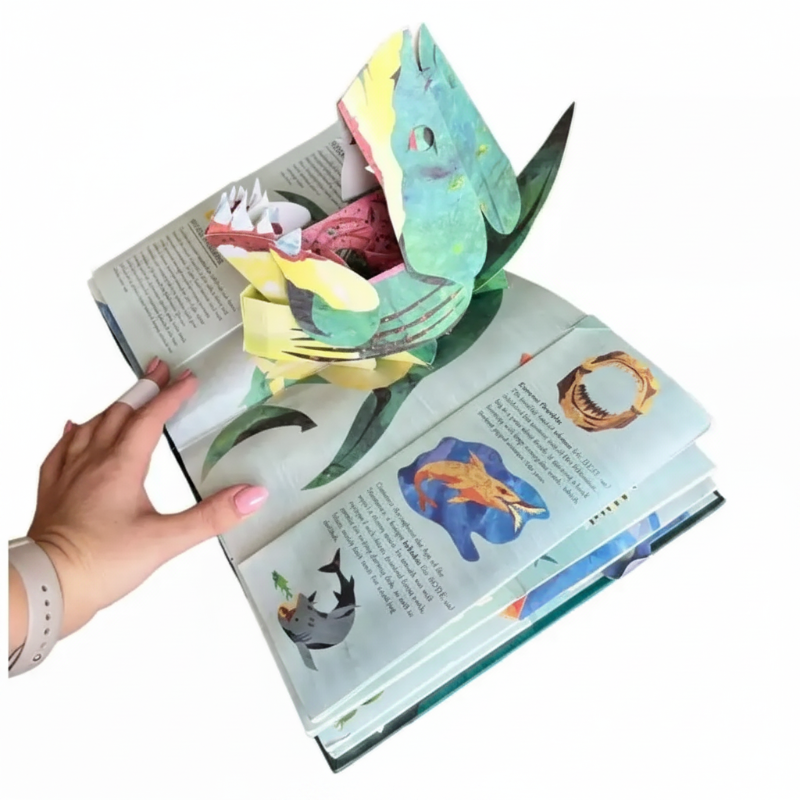JurassicKids – Passionnant et éducatif – Encyclopédie des dinosaures en 3D : livre pop-up