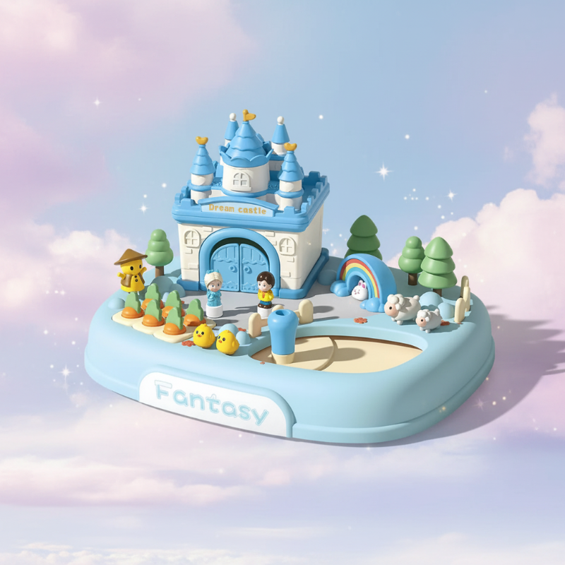 Magnetic Princess Castle – Créatif et magique – Ensemble de jeu « Maison de poupées magnétique »
