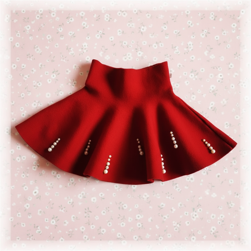 Girls Knitted Skirt – Confort et style – Jupe pour enfant