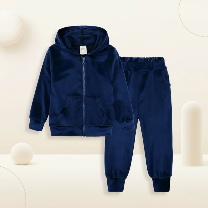 Kids Tales – Chaud et confortable – Survêtement en velours pour enfants