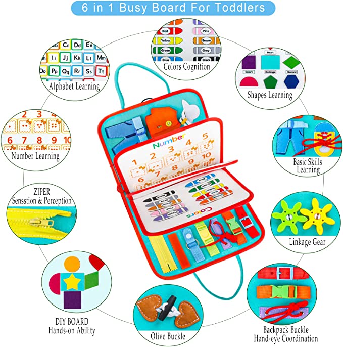 Sensory Book Board™ - Explorer et apprendre - Livre sensoriel