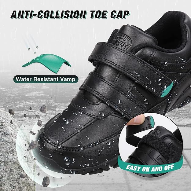 MonoWalk – Légères et durables – Baskets en cuir avec velcro