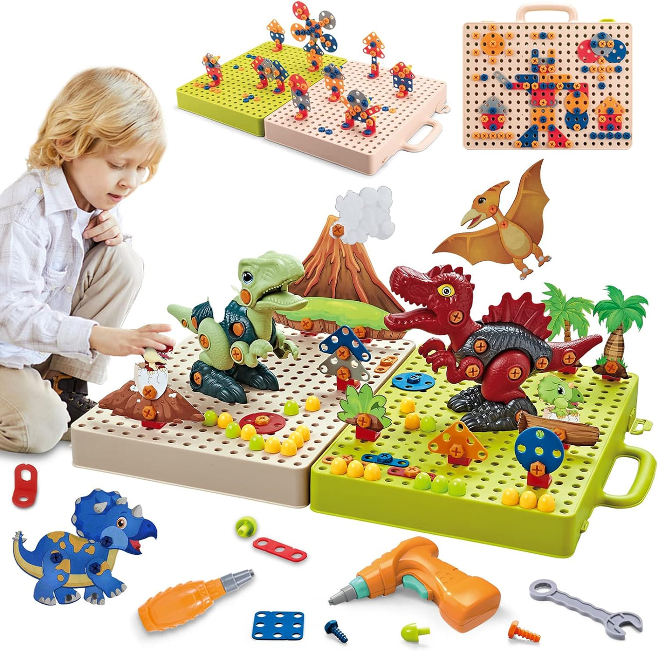 Little Dino Toolbox™ - Perçage et Création - Jouets de Construction Dino