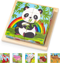 Thumbnail for CubePuzzle – Ludique et éducatif – Puzzle en blocs de bois 3D