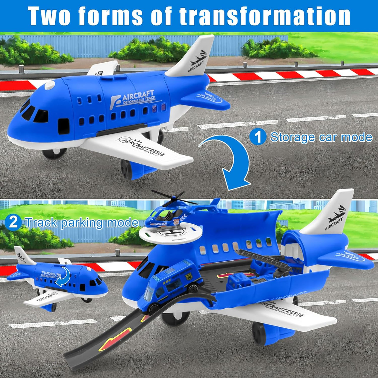 MiniAirBase – Interactif et éducatif – Set de jeu aéroport avec véhicules