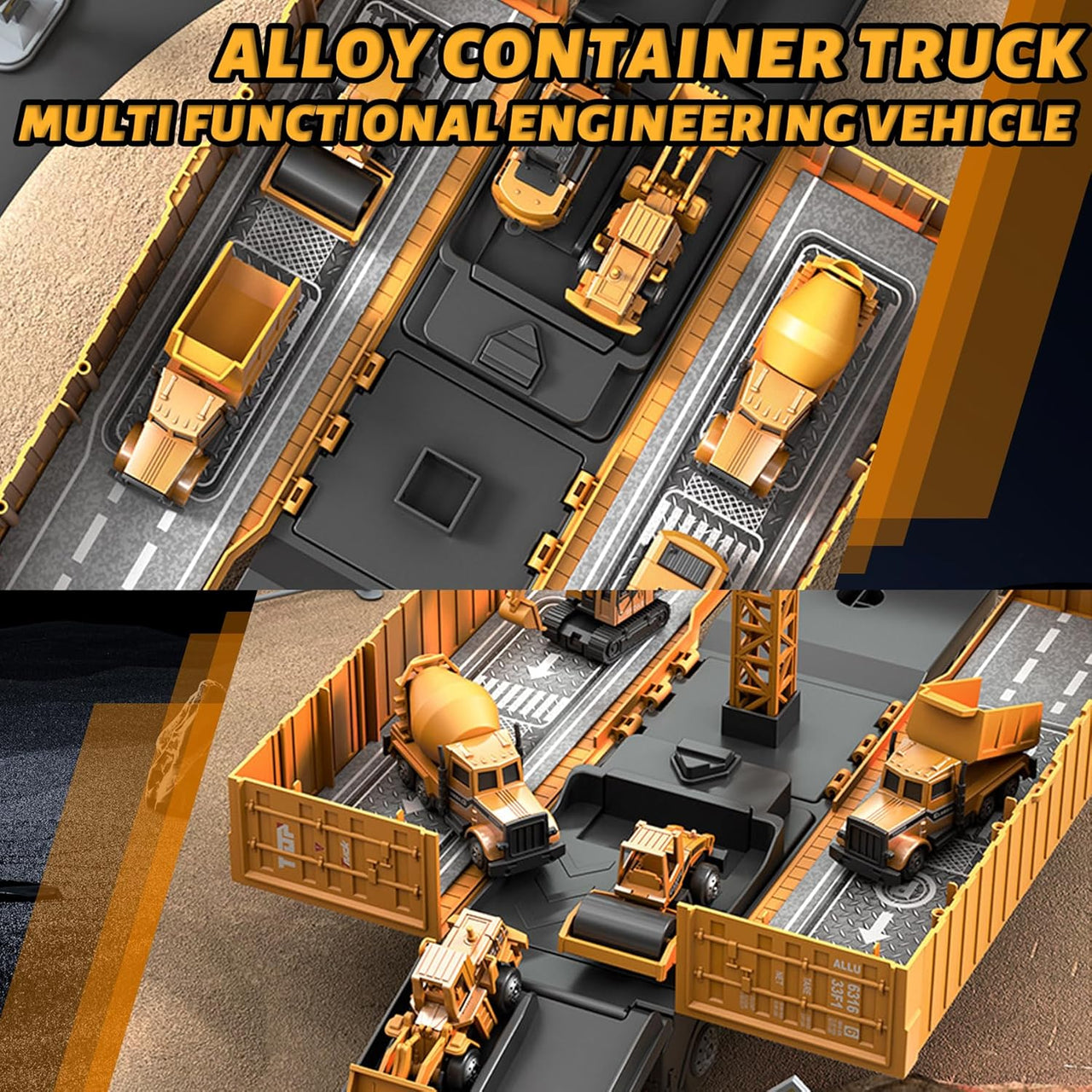 ConstructoKids – Apprendre et construire – Set de jeu 2 en 1 Camion de chantier
