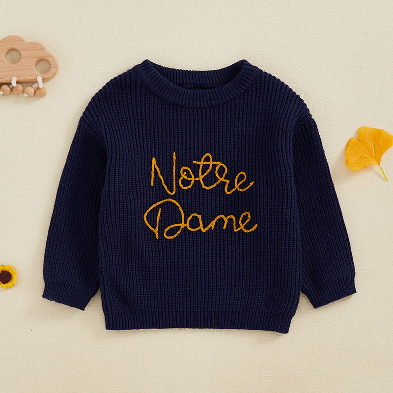 WarmWeave – Confortable et ludique – Pull « Notre Dame »