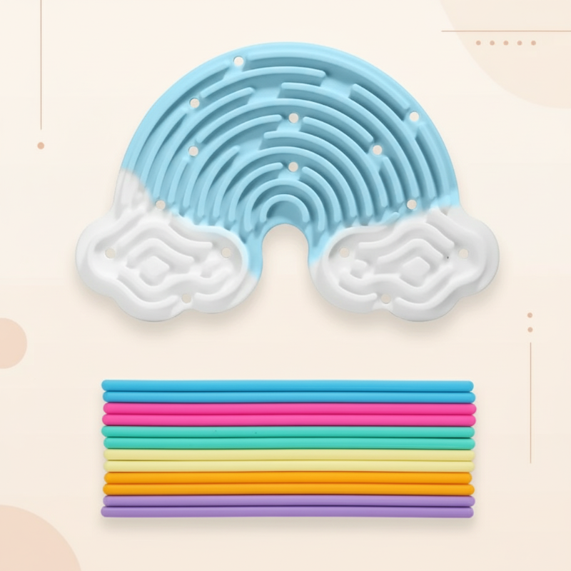 FidgetFrost – Ludique et doux – Tableau d'activités en silicone