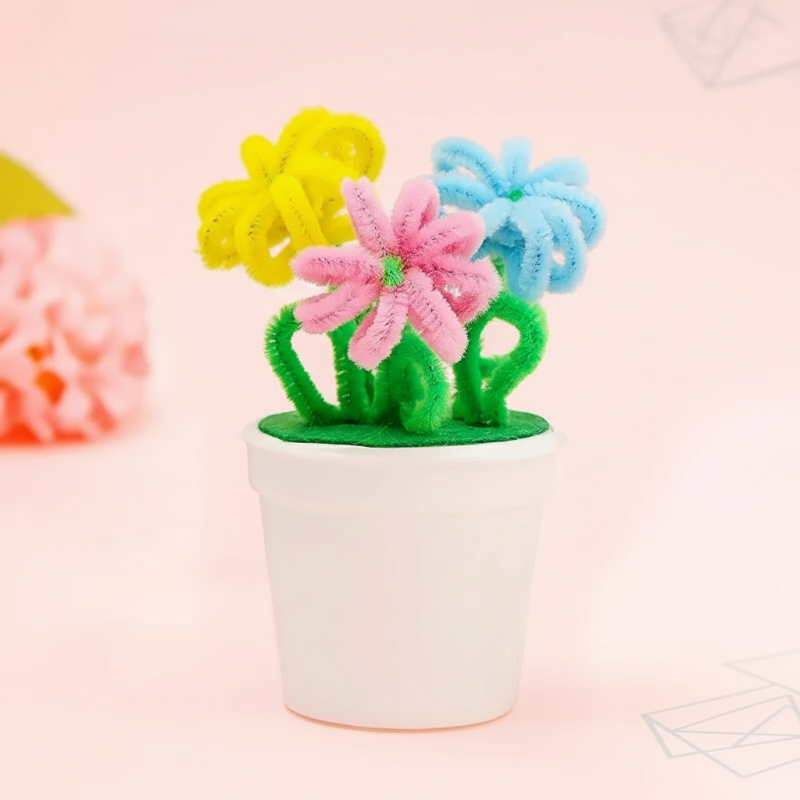 CraftBloom – Coloré et créatif – Kit de bricolage pour pot de fleurs DIY