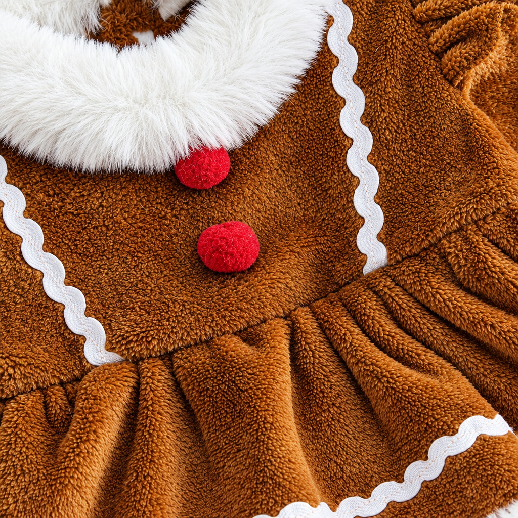 LittleGinger – Chaleureux et festif – Combinaison de Noël pour bébé avec bandeau