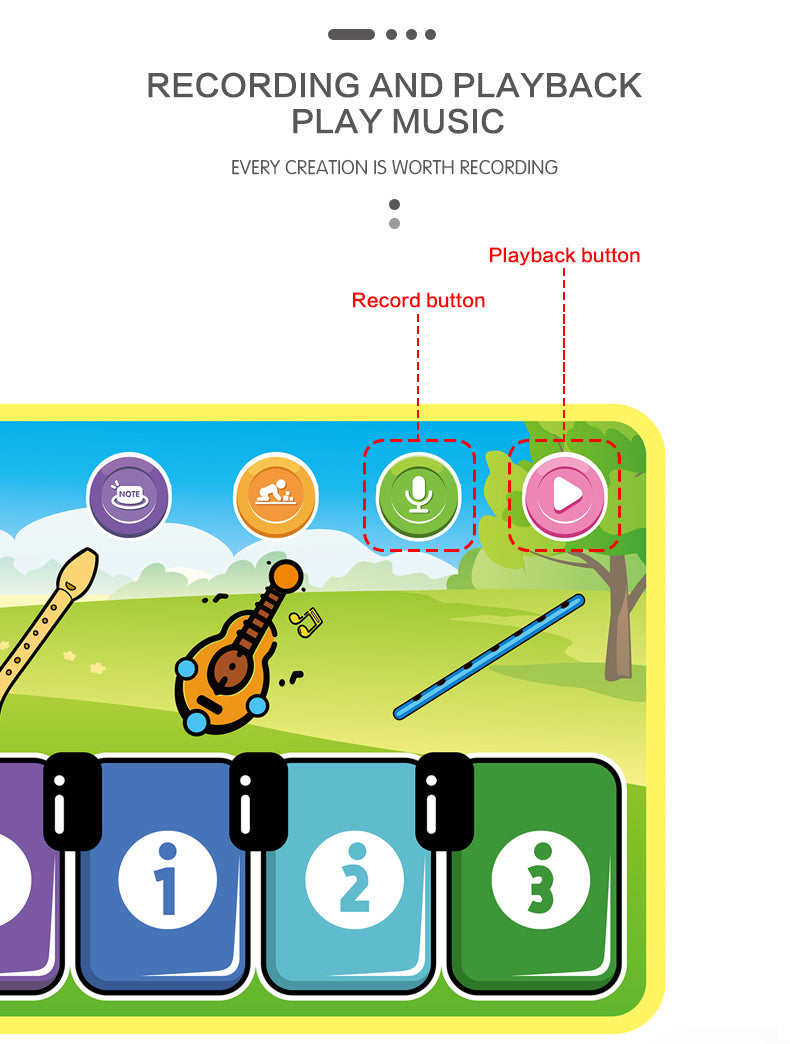 Piano Mat™ - Danse sur les notes - Jouets musicaux