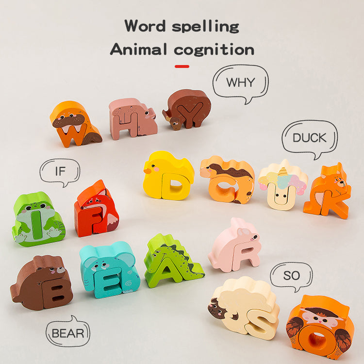 ZooLetters – Ludique et éducatif – Puzzle alphabétique sur les animaux pour les enfants