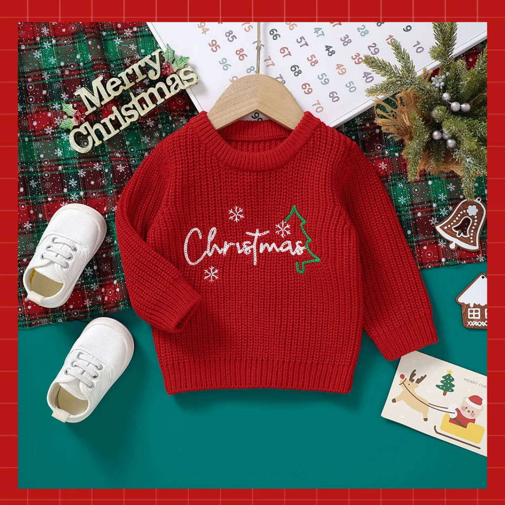 JoyKnit – Confortable et chaleureux - Pull de Noël avec inscription