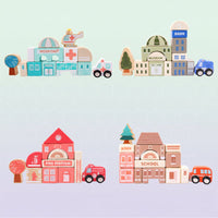 Thumbnail for BuildJoy – Éducatif et amusant – Blocs de construction en bois dans la ville