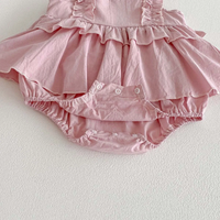 Thumbnail for TinyBloom – Mignon et tout doux – Robe à volants pour bébé et tout-petit