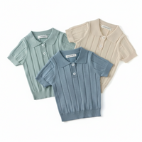 Thumbnail for MiniLuxe – Élégant et confortable – Polo en tissu tricoté
