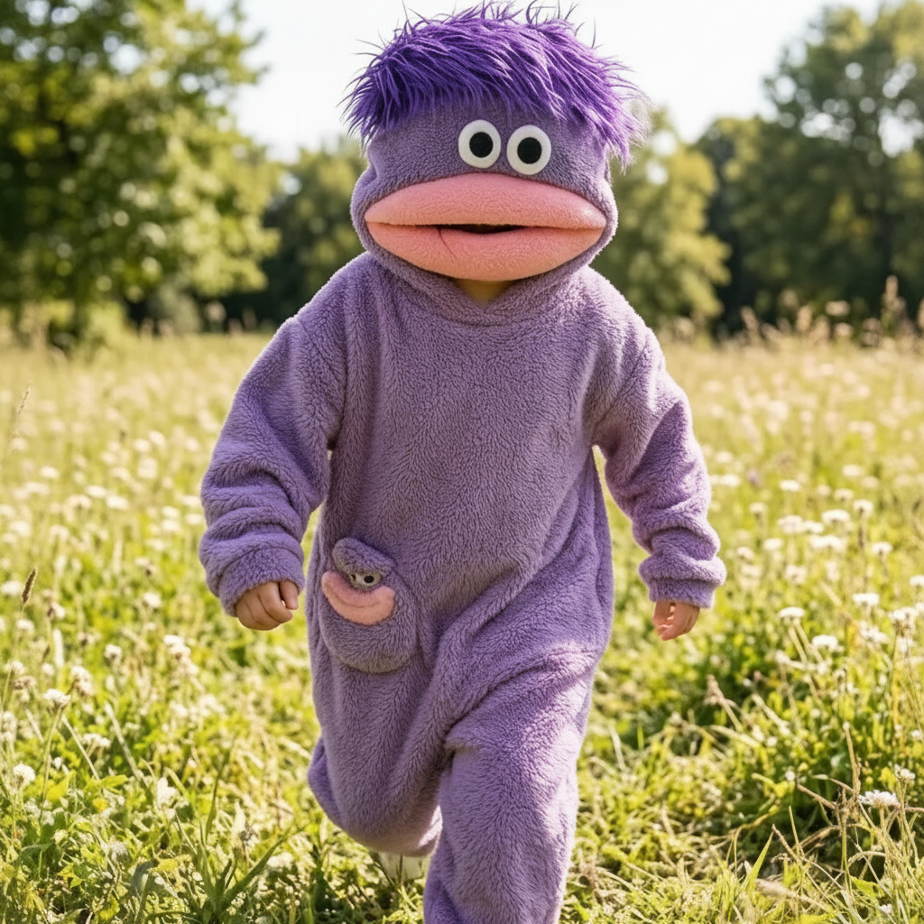 LittleMonster – Confortable et mignon – Combinaison pour enfant avec un motif de monstre rigolo