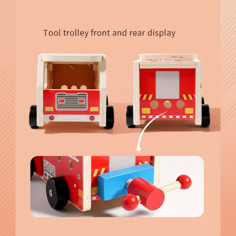 BuildRescue – Éducatif et créatif – Camion de pompiers en bois