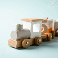 Thumbnail for TrainCount –  Classique et éducatif – Train Montessori en bois