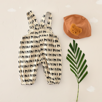 Thumbnail for Striped Overall Romper – Douceur et confort – Combinaison pour enfant