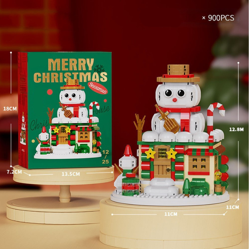 SnowieBlocks – Mignon & amusant – Blocs de construction de Noël
