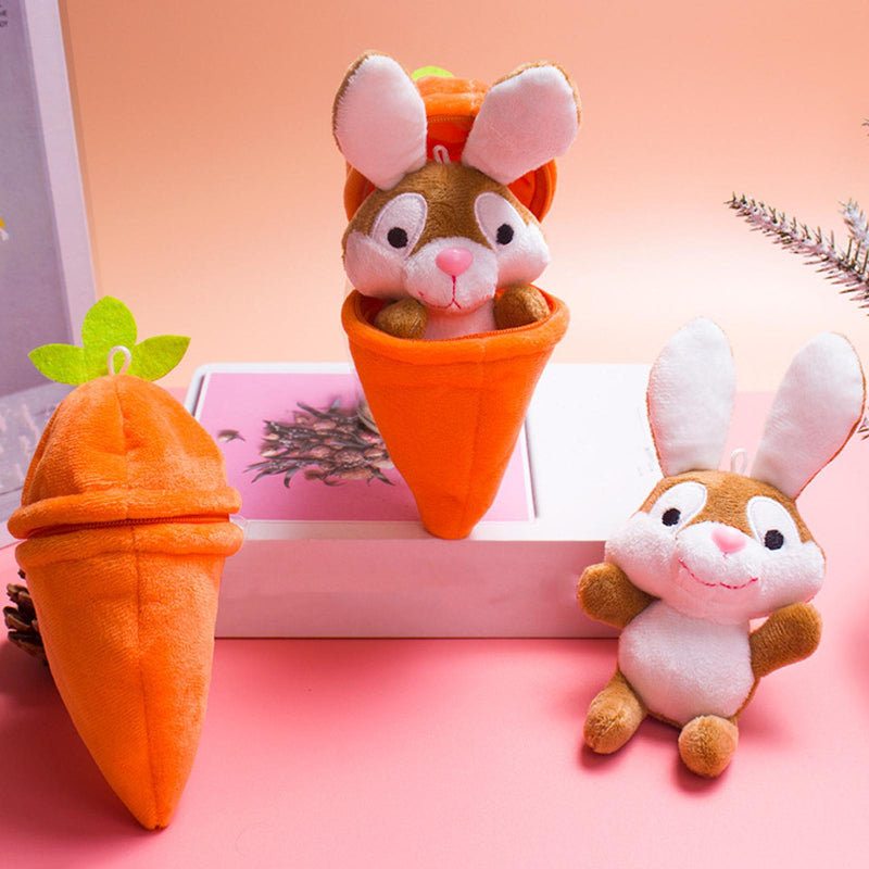 Personalized Bunny – Le cadeau de Pâques idéal - Lapin en peluche avec une carotte et son prénom