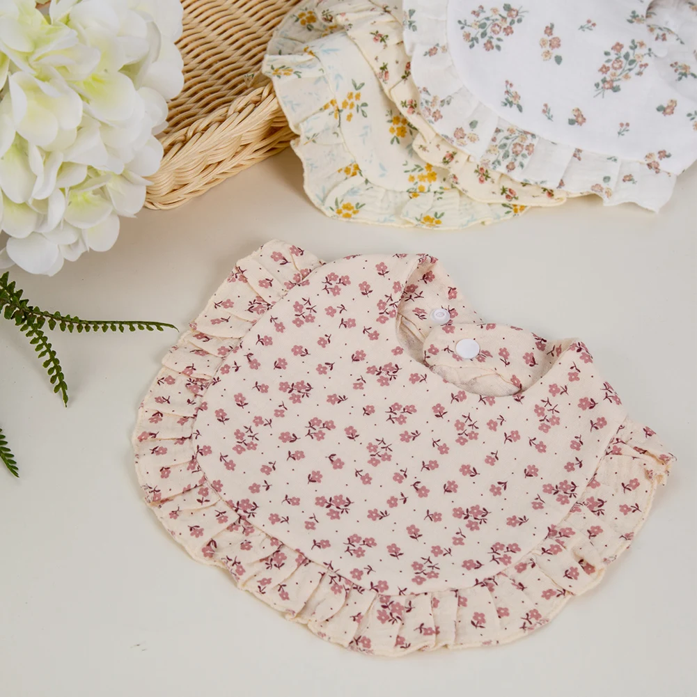 BabyBloom – Mignon et confortable – Bavoir pour bébé à bordure à volants