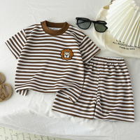 Thumbnail for Kids Stripe Outfit – Tendance et confort – Tenue d'été pour enfants